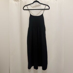 Black Midi Summer Dress - Size Small